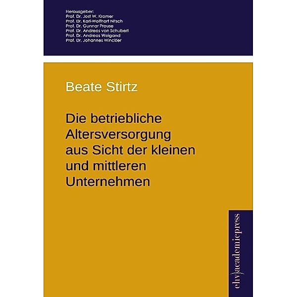 Die betriebliche Altersversorgung aus Sicht der kleinen und mittleren Unternehmen, Beate Stirtz