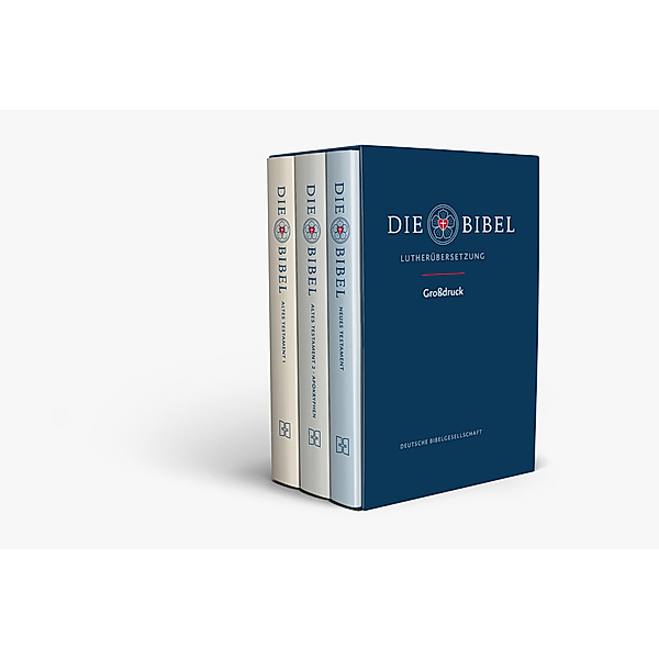 Die Bibel - Lutherübersetzung revidiert 2017, Großdruck, 3 Teile
