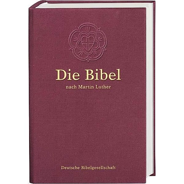 Die Bibel nach Martin Luther, mit Apokryphen, Leinenausgabe burgunderrot (Nr.1544)