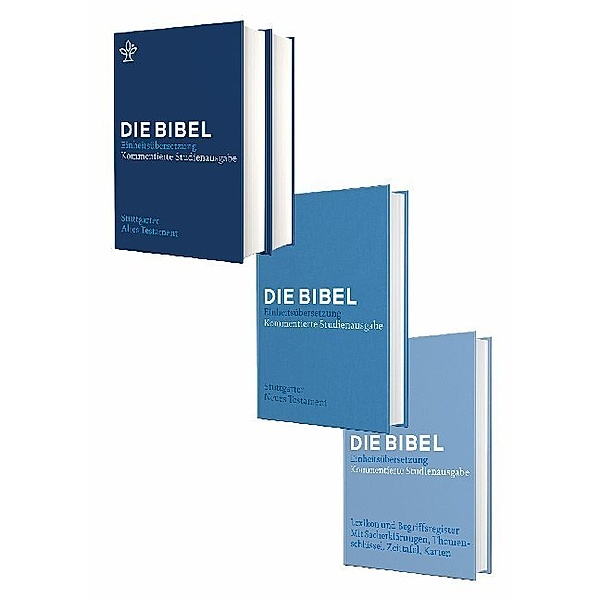 Die Bibel (Rev. Einheitsübersetzung 2017) - Stuttgarter Altes + Neues Testament + Lexikon, 4 Bde.