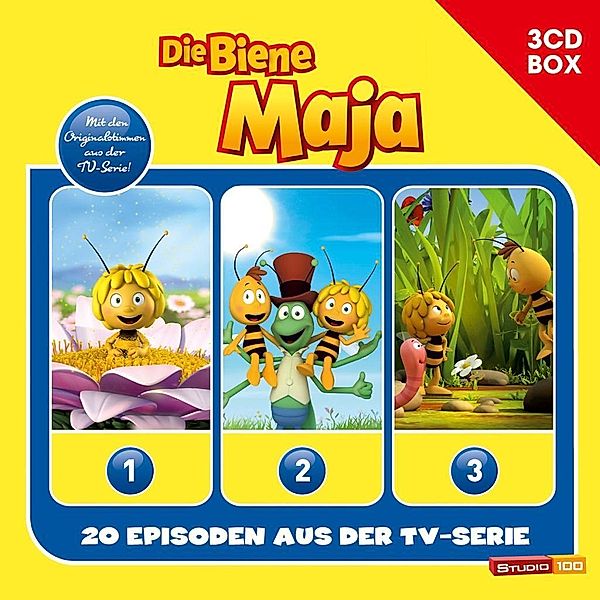 Die Biene Maja - 3-CD Hörspielbox zur neuen TV-Serie (CGI), 3 Audio-CDs, Die Biene Maja