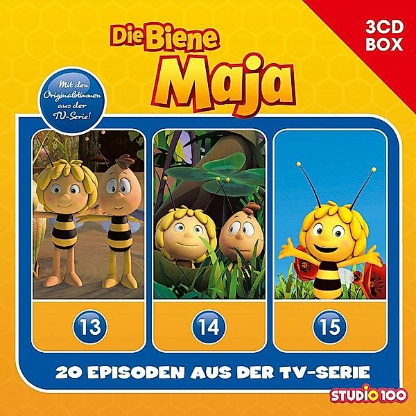 Die Biene Maja 3-CD Hörspielbox zur neuen TV-Serie (CGI), 3 Audio-CDs, Die Biene Maja