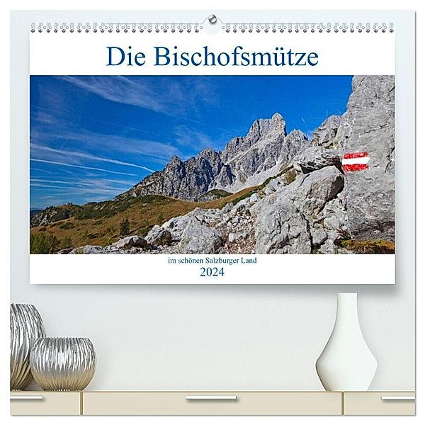 Die Bischofsmütze im schönen Salzburger Land (hochwertiger Premium Wandkalender 2024 DIN A2 quer), Kunstdruck in Hochglanz, Christa Kramer