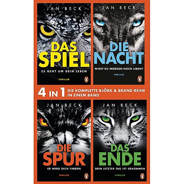 Die Björk und Brand Reihe Band 1-4:  Das Spiel, Die Nacht, Die Spur, Das Ende (4in1-Bundle), Jan Beck