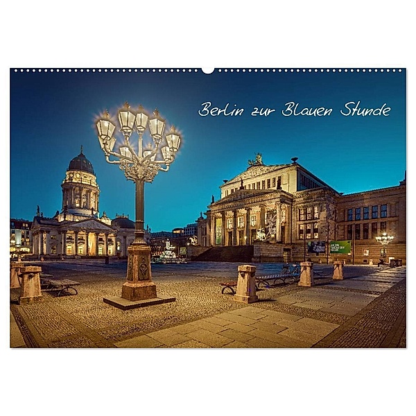 Die Blaue Stunde in Berlin (Wandkalender 2024 DIN A2 quer), CALVENDO Monatskalender, Fotoatelier Berlin