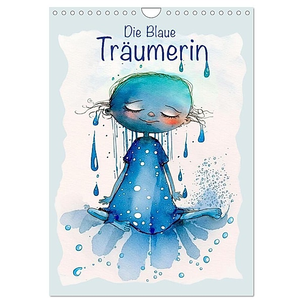 Die Blaue Träumerin (Wandkalender 2024 DIN A4 hoch), CALVENDO Monatskalender, Erich Krätschmer