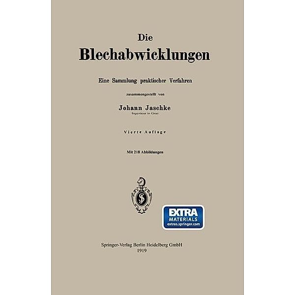 Die Blechabwicklungen, Johann Jaschke