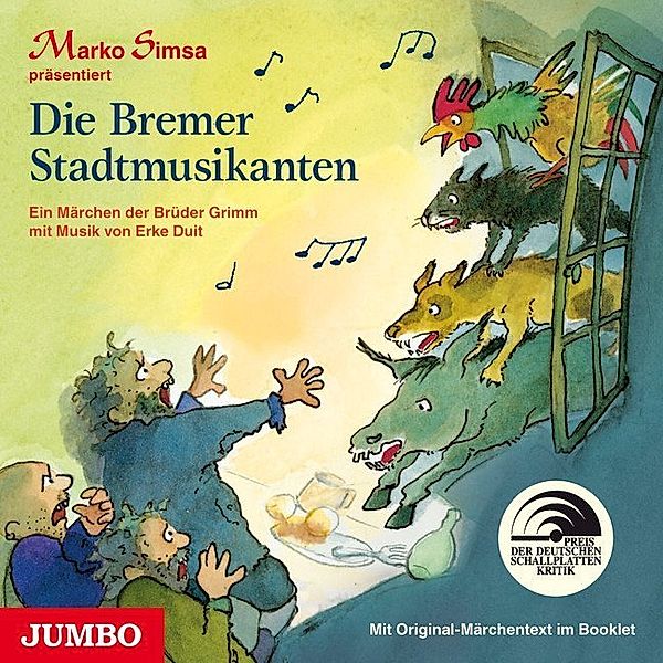 Die Bremer Stadtmusikanten,1 Audio-CD, Marko Simsa
