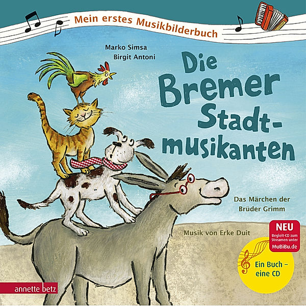 Die Bremer Stadtmusikanten (Mein erstes Musikbilderbuch mit CD und zum Streamen), Marko Simsa