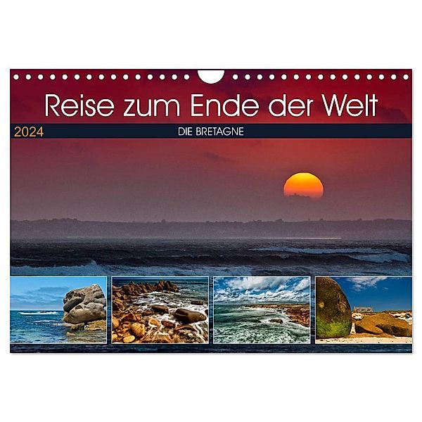 Die Bretagne - Eine Reise zum Ende der Welt (Wandkalender 2024 DIN A4 quer), CALVENDO Monatskalender, Helmut Probst
