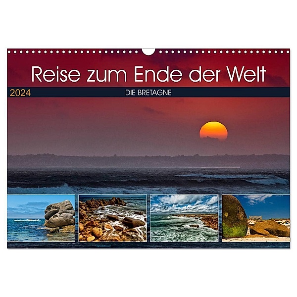 Die Bretagne - Eine Reise zum Ende der Welt (Wandkalender 2024 DIN A3 quer), CALVENDO Monatskalender, Helmut Probst