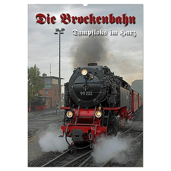 Die Brockenbahn (Wandkalender 2024 DIN A2 hoch), CALVENDO Monatskalender, Martina Berg