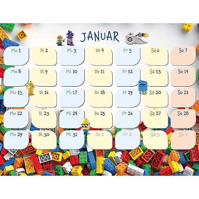 Die bunte Welt der LEGO® Steine Kalender 2024 - Kalender bestellen