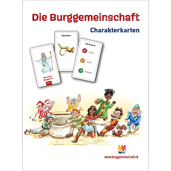 Die Burggemeinschaft - Charakterkarten T, m. 1 Buch, m. 1 Beilage, 2 Teile, Johannes Greisser, Joëlle Gut