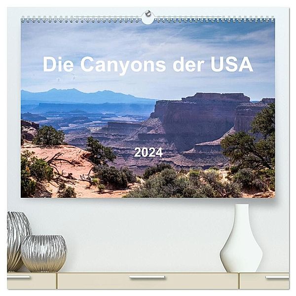 Die Canyons der USA (hochwertiger Premium Wandkalender 2024 DIN A2 quer), Kunstdruck in Hochglanz, MIBfoto