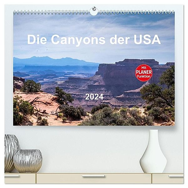 Die Canyons der USA (hochwertiger Premium Wandkalender 2024 DIN A2 quer), Kunstdruck in Hochglanz, MIBfoto, Michael Brückmann