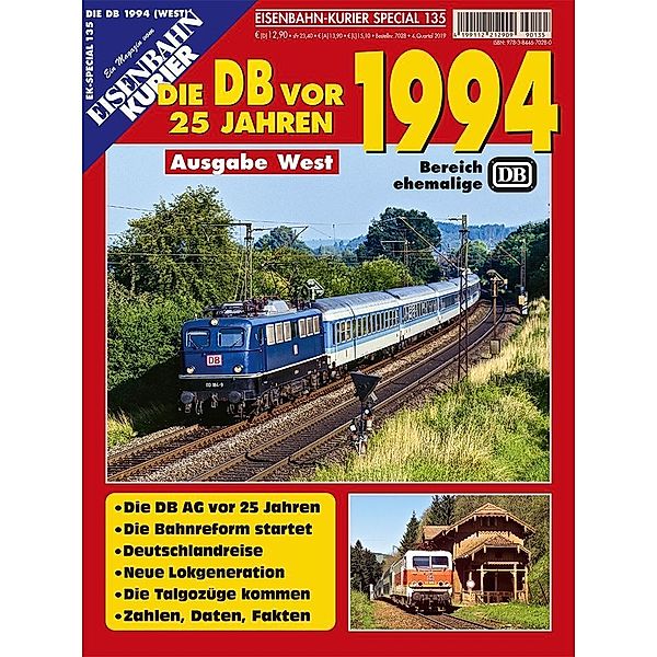 Die DB vor 25 Jahren - 1994 Ausgabe West