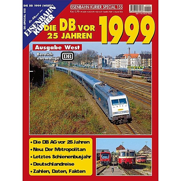 Die DB vor 25 Jahren - 1999 Ausgabe West