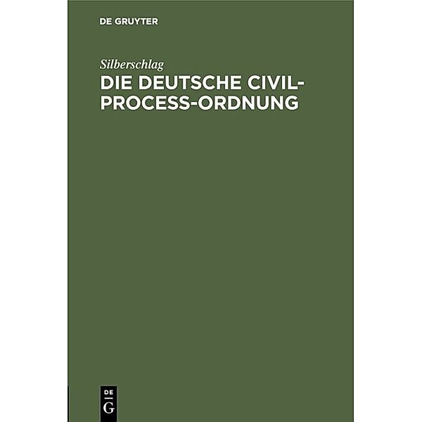 Die Deutsche Civil-Proceß-Ordnung, Silberschlag