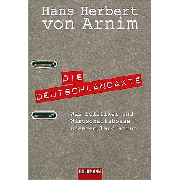 Die Deutschlandakte, Hans H. von Arnim, Hans Herbert von Arnim