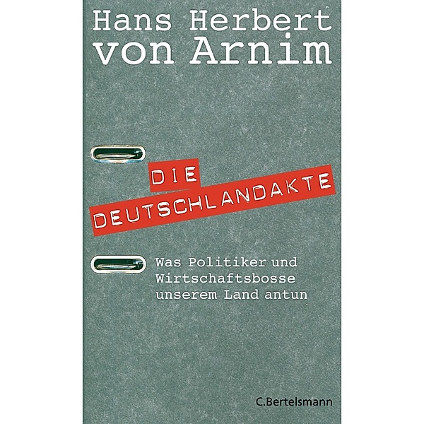 Die Deutschlandakte, Hans Herbert von Arnim
