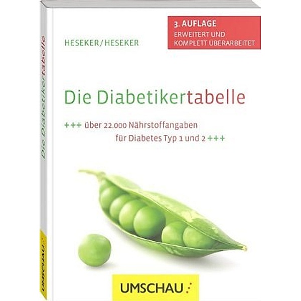 Die Diabetikertabelle, Beate Heseker, Helmut Heseker