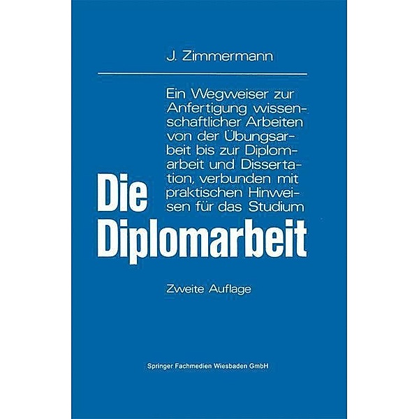 Die Diplomarbeit, Josef Zimmermann
