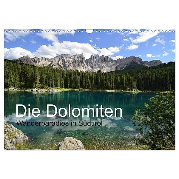 Die Dolomiten - Wanderparadies in Südtirol (Wandkalender 2024 DIN A3 quer), CALVENDO Monatskalender, Joachim Barig