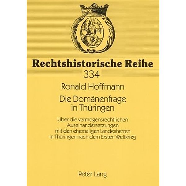 Die Domänenfrage in Thüringen, Ronald Hoffmann