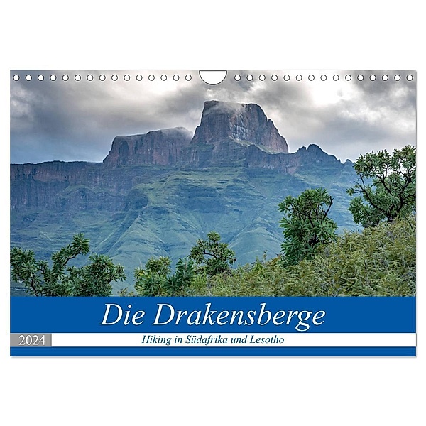 Die Drakensberge - Hiking in Südafrika und Lesotho (Wandkalender 2024 DIN A4 quer), CALVENDO Monatskalender, Frank Brehm (www.frankolor.de)