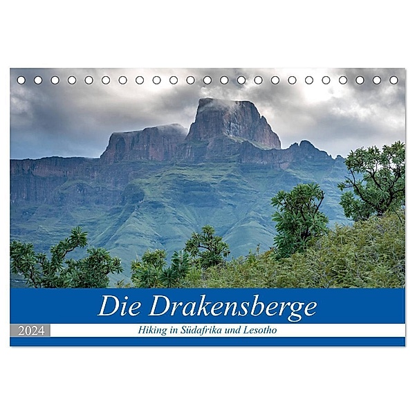 Die Drakensberge - Hiking in Südafrika und Lesotho (Tischkalender 2024 DIN A5 quer), CALVENDO Monatskalender, Frank Brehm (www.frankolor.de)