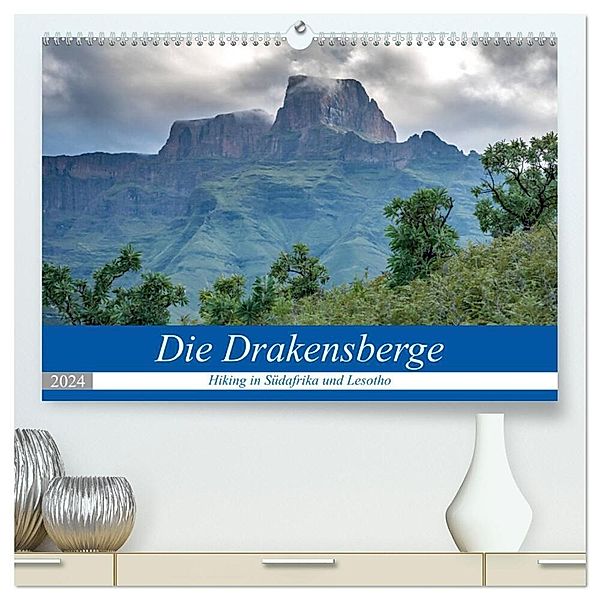 Die Drakensberge - Hiking in Südafrika und Lesotho (hochwertiger Premium Wandkalender 2024 DIN A2 quer), Kunstdruck in Hochglanz, Frank Brehm (www.frankolor.de)