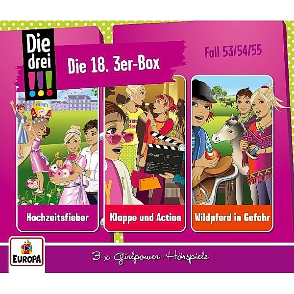 Die drei !!!, 3er Box.Box.18,3 Audio-CD, Die Drei !!!