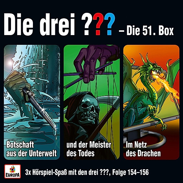 Die drei ??? - 3er-Box (Folgen 154 - 156) - 51. Box, André Minninger, Marco Sonnleitner, Kari Erlhoff