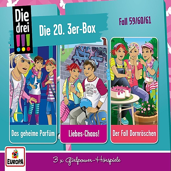 Die drei !!! - 3er-Box (Folgen 59-61), Ann-Katrin Heger, Peter Nissen, Hartmut Cyriacks, Kari Erlhoff
