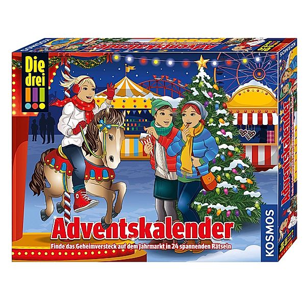 Die drei !!! Adventskalender - Finde das Geheimversteck auf dem Jahrmarkt