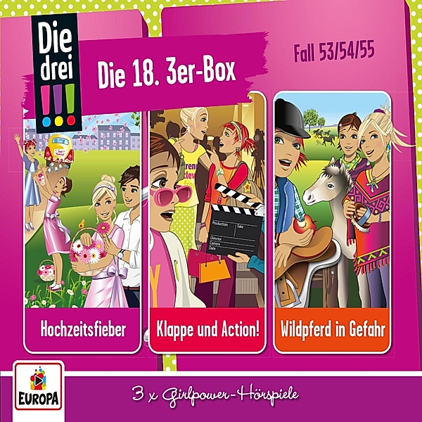 Die drei !!! - Die 18. 3er-Box (Folgen 53-55), Peter Nissen, Hartmut Cyriacks