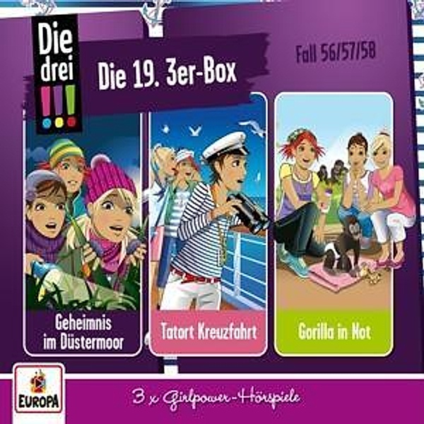 Die drei !!! - Die 19. 3er Box (Folgen 56,57,58) (3 CDs), Die Drei !!!