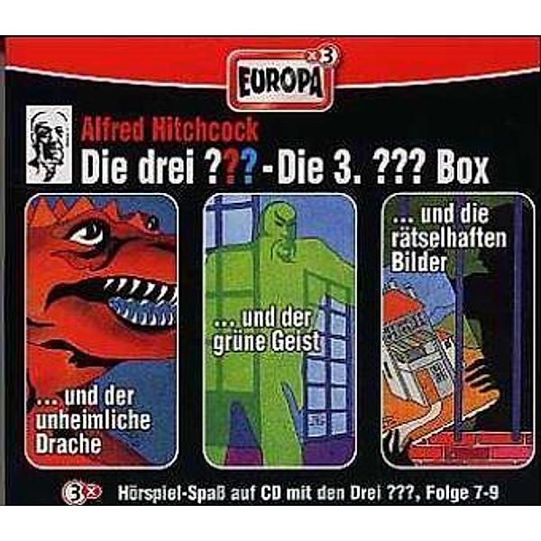 Die drei Fragezeichen Band 7-9: 3er Box (3 Audio-CDs), Alfred Hitchcock