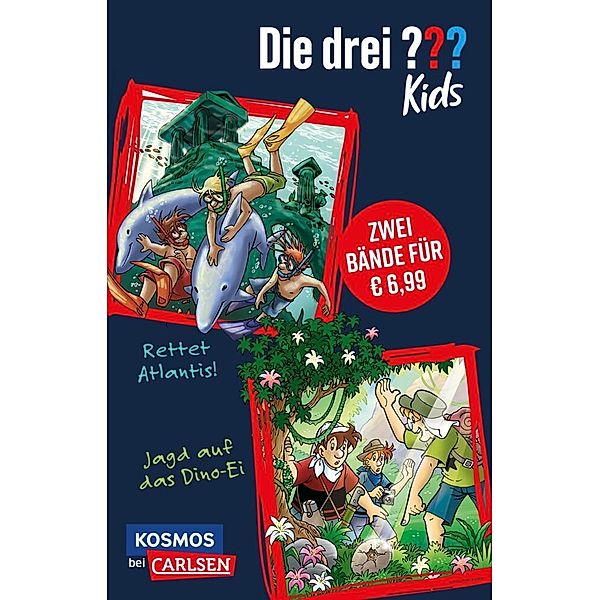 Die drei ??? Kids: Doppelband - Enthält die Bände: Rettet Atlantis! / Jagd auf das Dino-Ei, Ulf Blanck