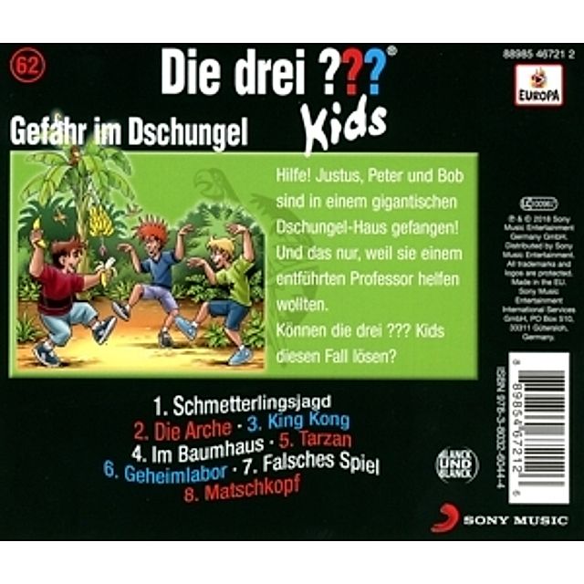 Die drei ??? Kids - Gefahr im Dschungel Folge 62 Hörbuch jetzt bei  Weltbild.de bestellen