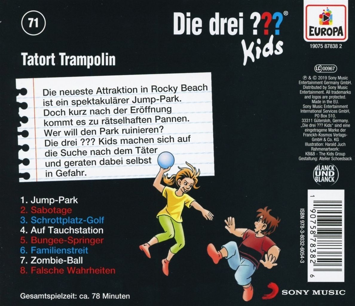 Die drei ???-Kids - Tatort Trampolin Folge 71 Hörbuch - Weltbild.de