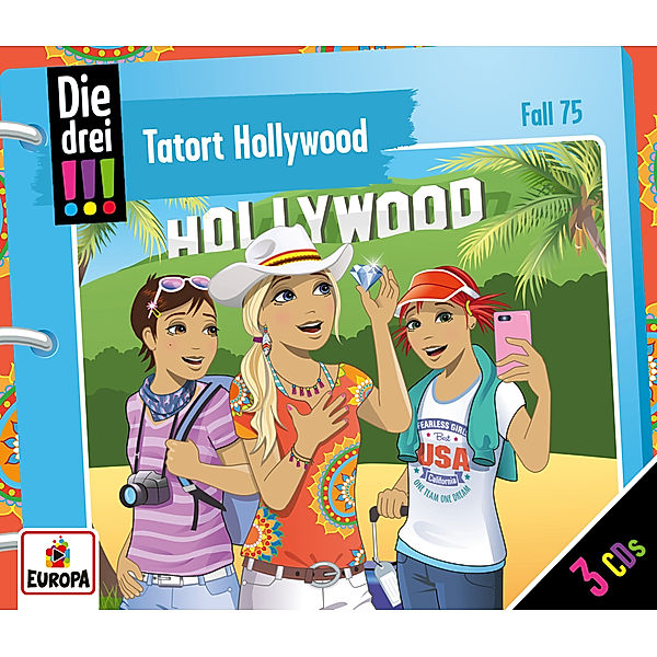 Die drei !!! - Tatort Hollywood (Folge 75) (3CD-Box), Die Drei !!!