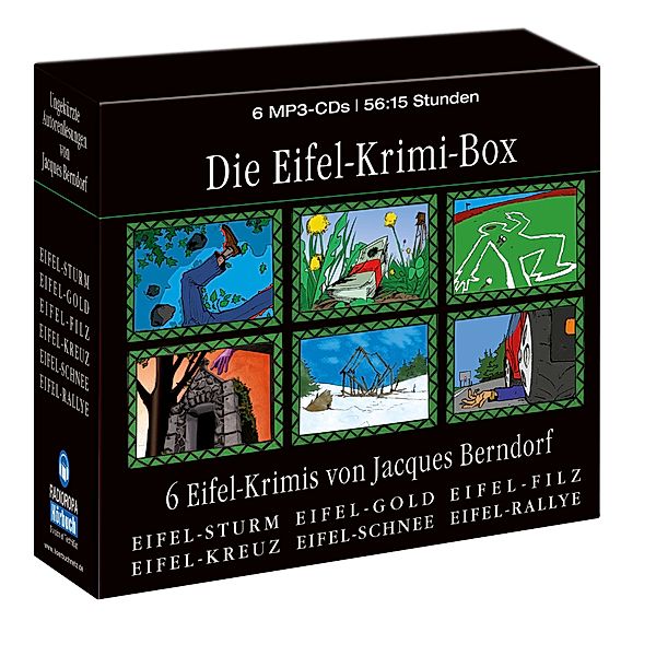 Die Eifel-Krimi-Box - 6 mp3-CDs, ungekürzt, Jacques Berndorf