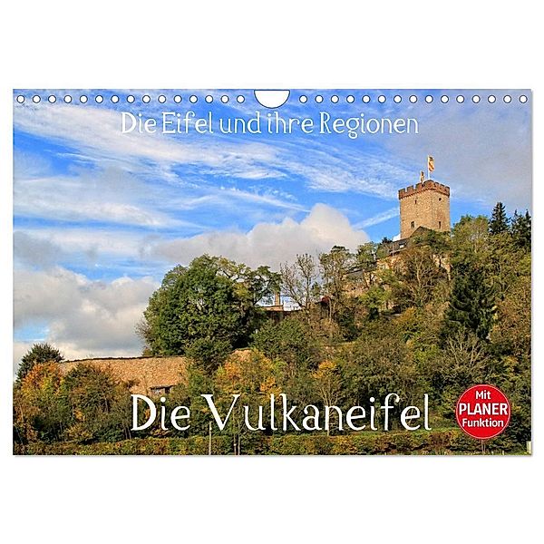 Die Eifel und ihre Regionen - Die Vulkaneifel (Wandkalender 2024 DIN A4 quer), CALVENDO Monatskalender, Arno Klatt