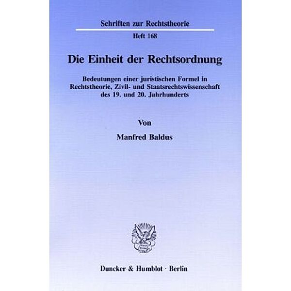 Die Einheit der Rechtsordnung., Manfred Baldus