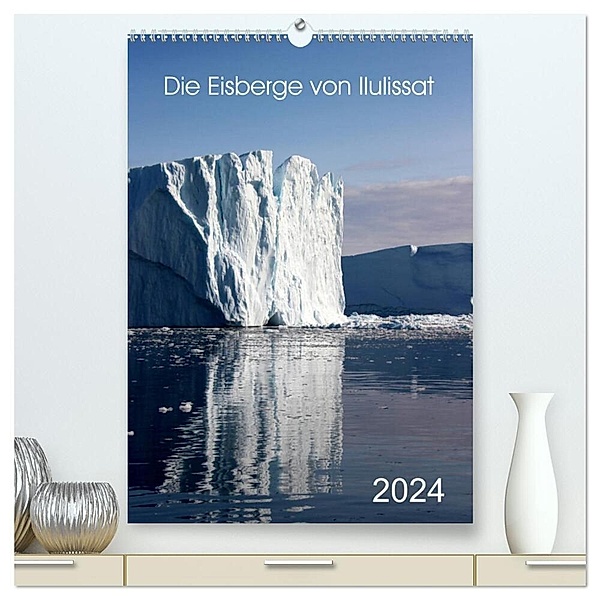 Die Eisberge von Ilulissat (hochwertiger Premium Wandkalender 2024 DIN A2 hoch), Kunstdruck in Hochglanz, Armin Joecks