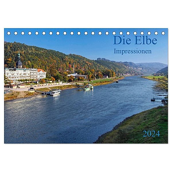 Die Elbe Impressionen (Tischkalender 2024 DIN A5 quer), CALVENDO Monatskalender, Prime Selection