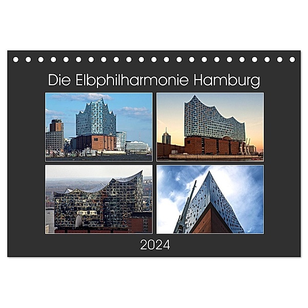 Die Elbphilharmonie Hamburg (Tischkalender 2024 DIN A5 quer), CALVENDO Monatskalender, Hamburg, © Mirko Weigt
