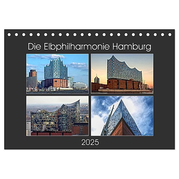 Die Elbphilharmonie Hamburg (Tischkalender 2025 DIN A5 quer), CALVENDO Monatskalender, Calvendo, Hamburg, © Mirko Weigt